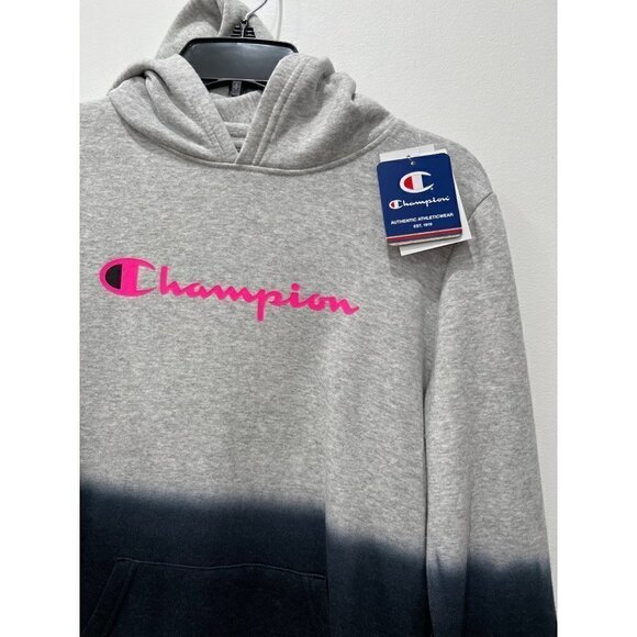 NWT CHAMPION Size CH/XL pouch pocket, Soft-touch, Dip-Dye Hoodie MSRP $40 - Picture 6 of 12